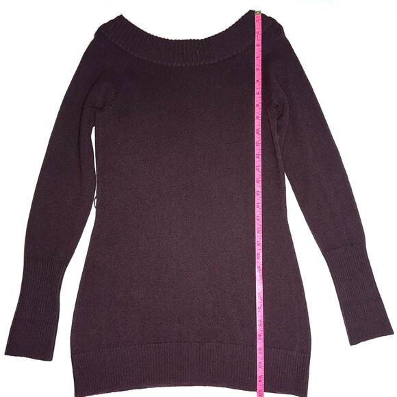 Robert Rodriguez 100% Cashmere Boat Neck Long Sleeve Purple Plum Sweater Size XS - Picture 10 of 13